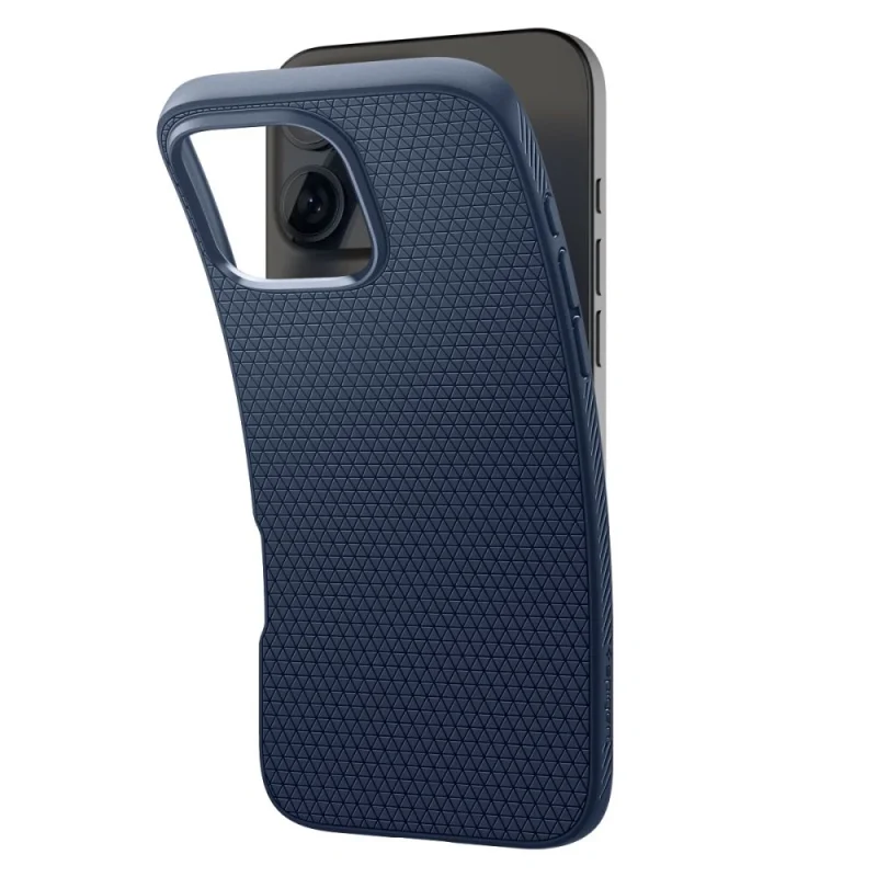 Etui Spigen Liquid Air na iPhone 16 Pro Max - niebieskie - obrazek 5