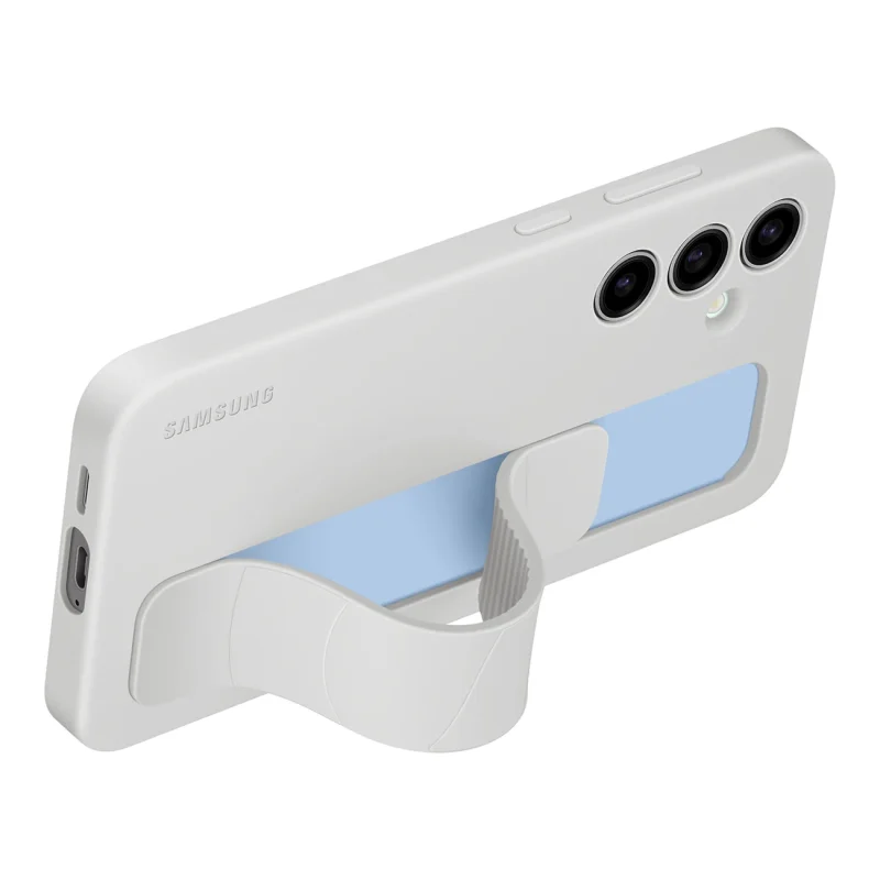 Etui Samsung Standing Grip Case EF-GS921CLEGWW z uchwytem / podstawką do Samsung Galaxy S24 FE - szare - obrazek 4