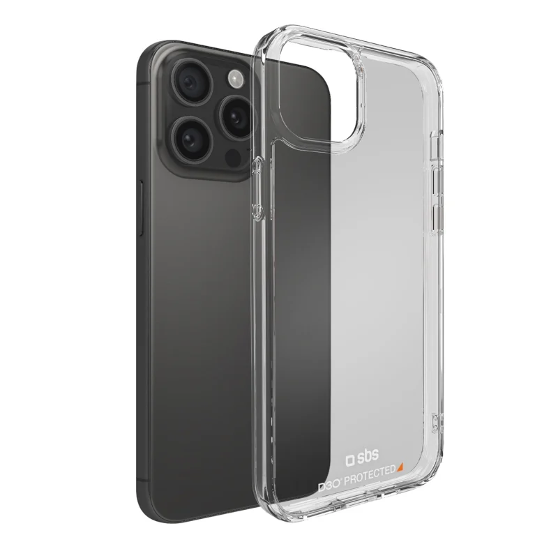 Etui SBS D3O do iPhone 15 Pro Max - przezroczyste - obrazek 2