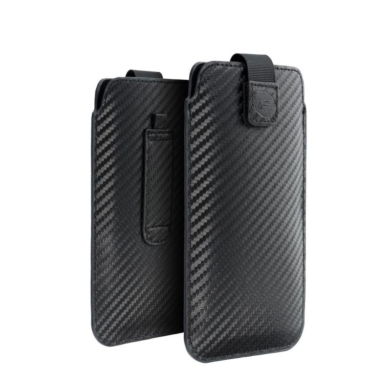 Futerał uniwersalny / wsuwka POCKET Carbon - Model 11 - do IPHONE 12 / 12 PRO SAMSUNG Note / Note 2 / Note 3 / Xcover 5 / S21