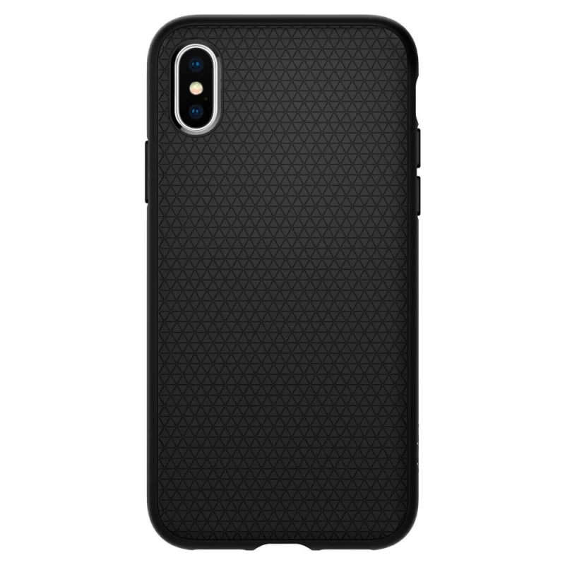 Etui Spigen Liquid Air na iPhone X / XS - czarny mat - obrazek 2