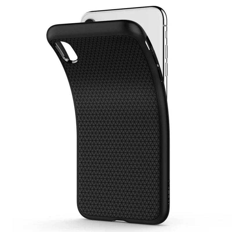 Etui Spigen Liquid Air na iPhone X / XS - czarny mat - obrazek 6