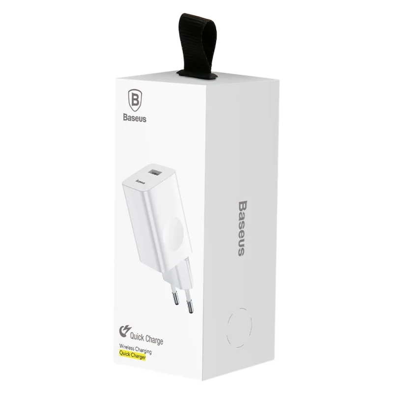 Ładowarka Baseus Charging Quick Charger CCALL-BX02 sieciowa USB-A 24W QC 3.0 - biała - obrazek 9