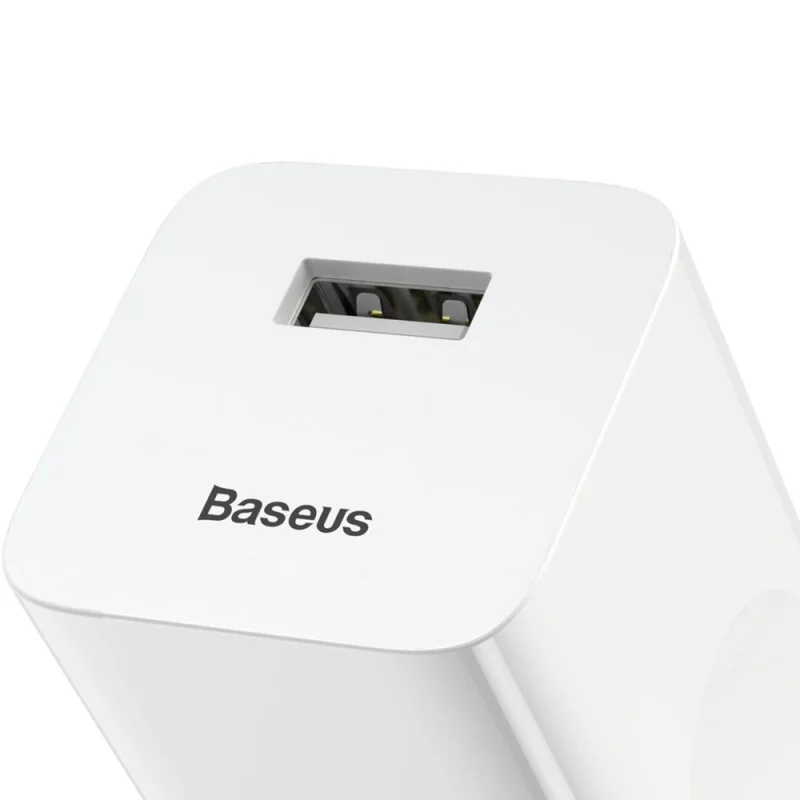 Ładowarka Baseus Charging Quick Charger CCALL-BX02 sieciowa USB-A 24W QC 3.0 - biała - obrazek 7