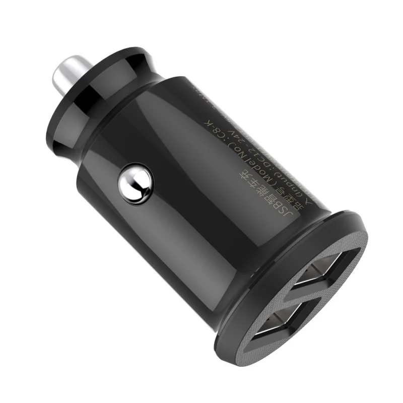 Mini ładowarka Baseus Grain Car Charger CCALL-ML01 samochodowa 2x USB-A 3.1A - czarna - obrazek 5