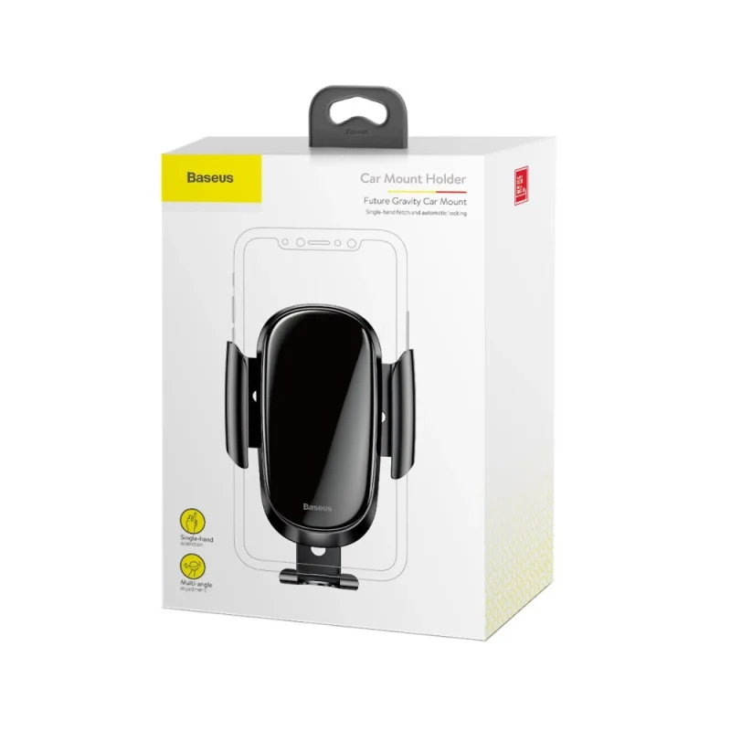 Uchwyt Baseus Future Gravity Car Mount SUYL-WL01 grawitacyjny na telefon 4-6" na kratkę nawiewu - czarny - obrazek 5