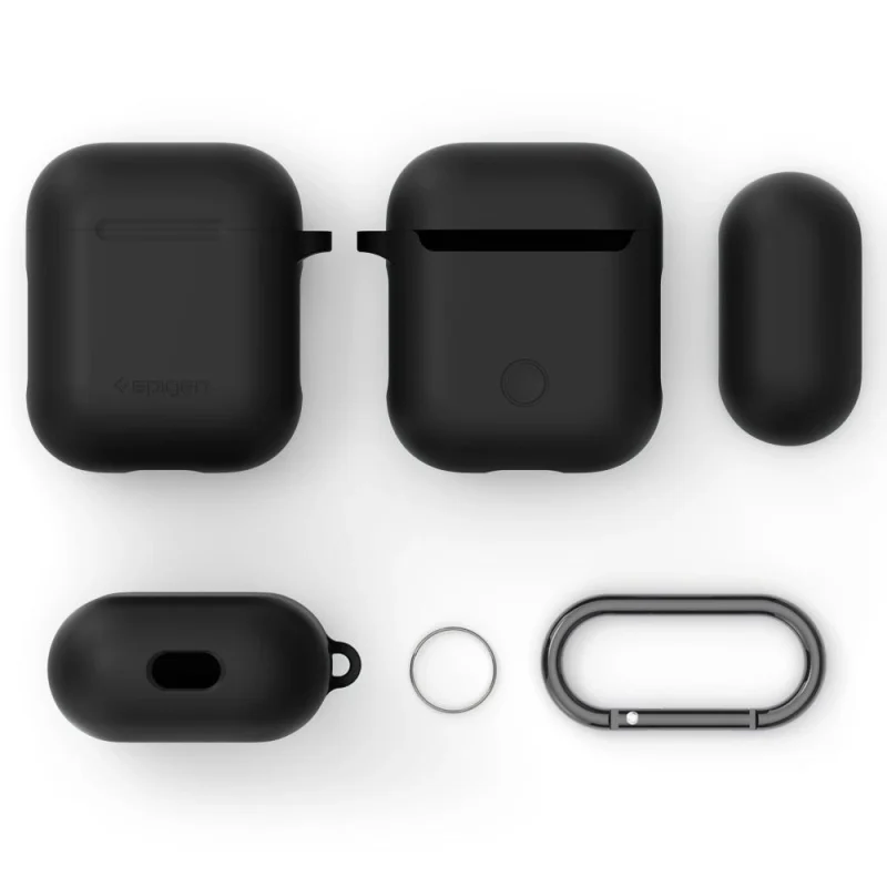 Etui Spigen na AirPods 1/2 - czarne - obrazek 2