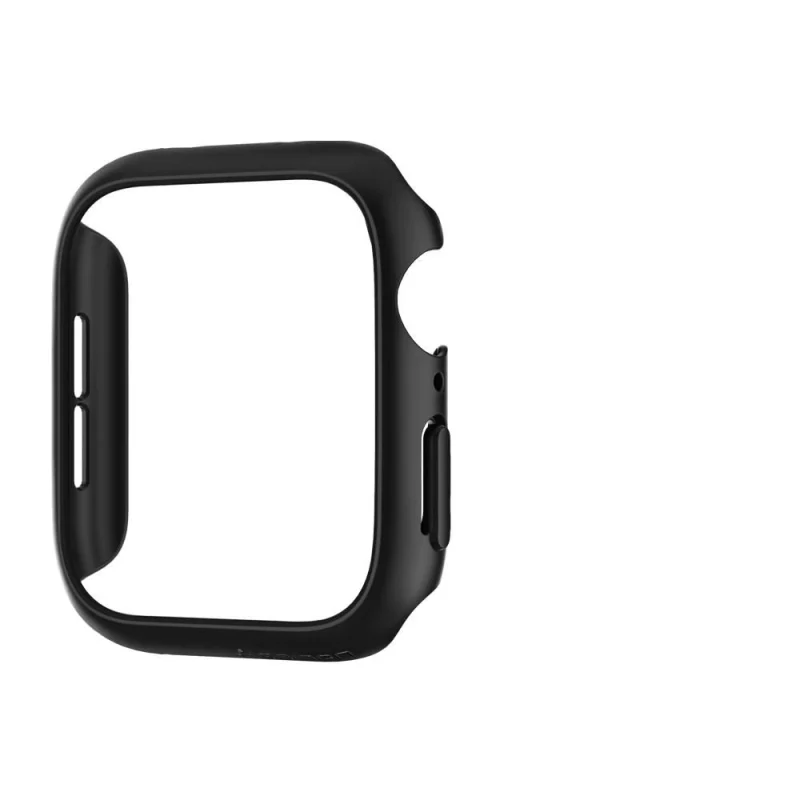 Etui Spigen Thin Fit na Apple Watch 4/5/6/SE (44mm) - czarne - obrazek 2