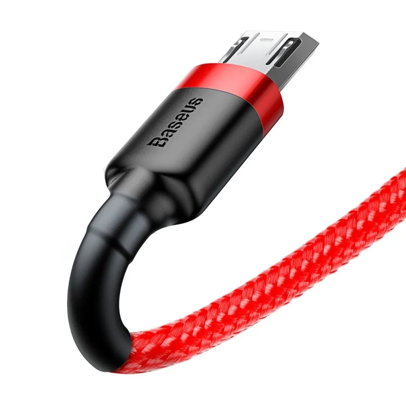 Kabel Baseus Cafule Cable CAMKLF-C09 USB-A / micro USB 1.5A 2 m - czerwony - obrazek 4