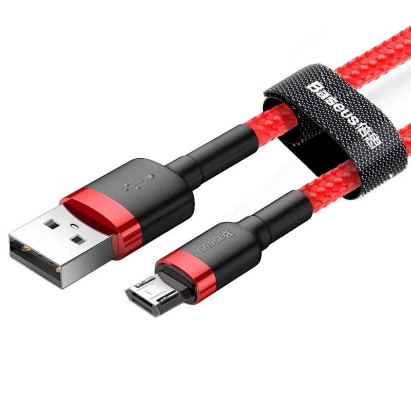 Kabel Baseus Cafule Cable CAMKLF-C09 USB-A / micro USB 1.5A 2 m - czerwony - obrazek 9