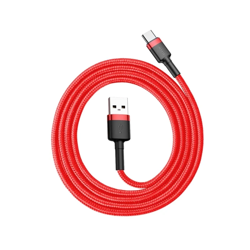 Kabel Baseus Cafule USB-A / USB-C QC 3.0 3A 1 m - czerwony - obrazek 8