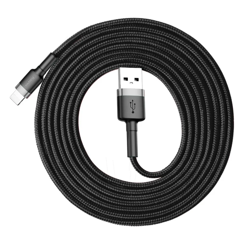 Kabel Baseus Cafule USB-A / Lightning 1.5A QC 3.0 2 m - czarny - obrazek 6