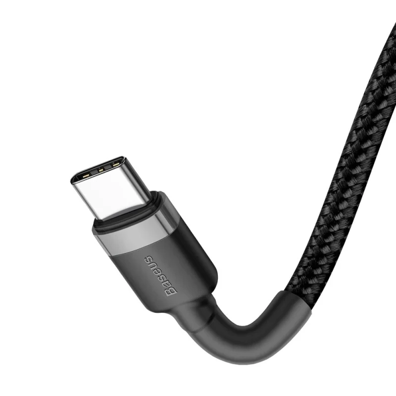 Kabel Baseus CATKLF-HG1 USB-C - USB-C PD QC 60W 3A 480Mb/s 2m - czarno-szary - obrazek 5