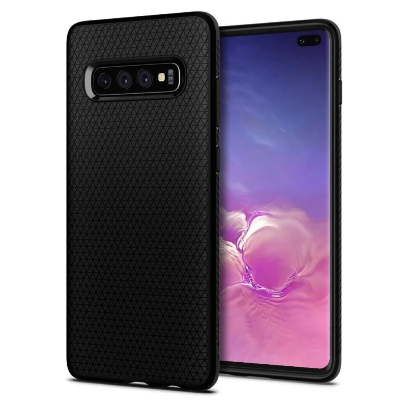 Etui Spigen Liquid Air na Samsung Galaxy S10+ - czarny mat