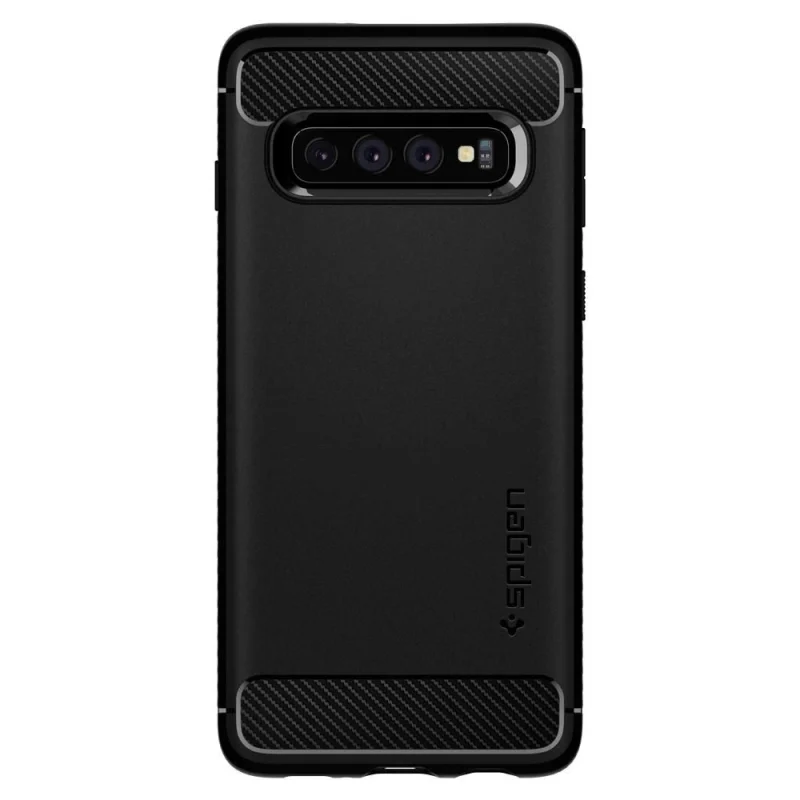 Etui Spigen Rugged Armor na Samsung Galaxy S10 - czarny mat - obrazek 15