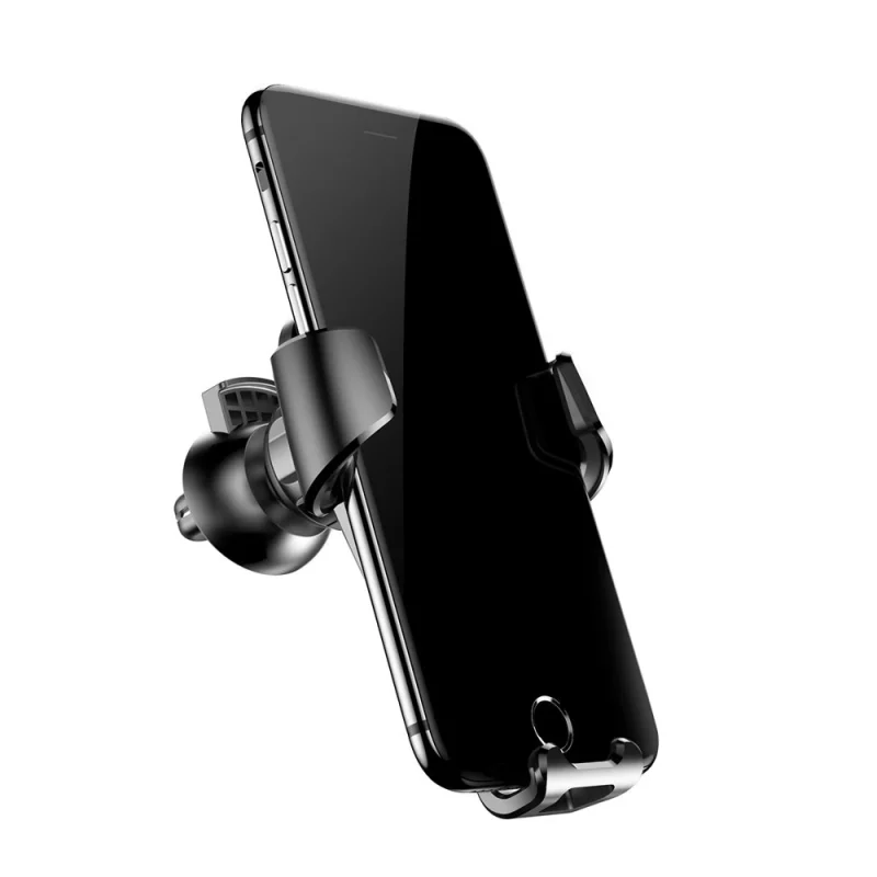 Baseus Gravity Car Mount grawitacyjny uchwyt samochodowy na kratkę wentylacyjną nawiew na telefon 4-6" czarny (SUYL-01) - obrazek 2