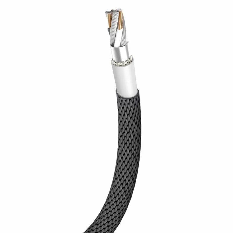 Baseus Yiven kabel przewód w materiałowym oplocie USB / Lightning 1,2M czarny (CALYW-01) - obrazek 3