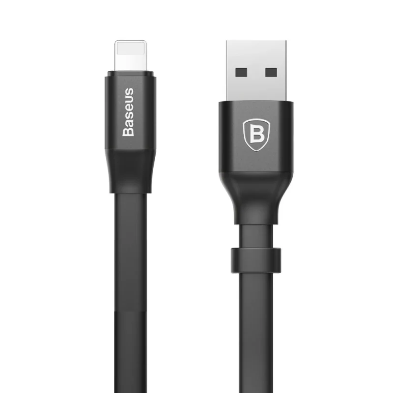 Kabel Baseus Nimble USB-A / Lightning 2A 0.23 m - czarny - obrazek 2