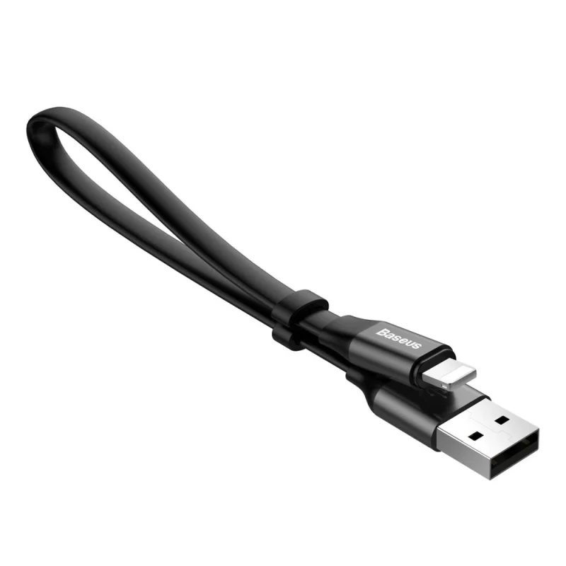 Kabel Baseus Nimble USB-A / Lightning 2A 0.23 m - czarny - obrazek 3