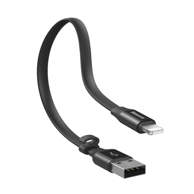 Kabel Baseus Nimble USB-A / Lightning 2A 0.23 m - czarny - obrazek 4