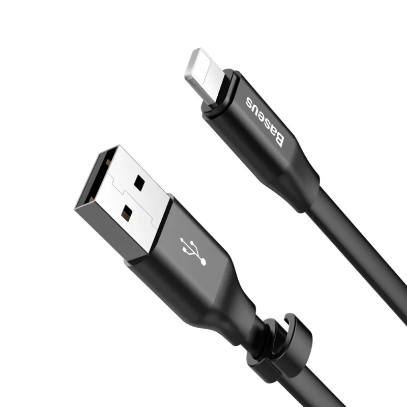 Kabel Baseus Nimble USB-A / Lightning 2A 0.23 m - czarny - obrazek 5