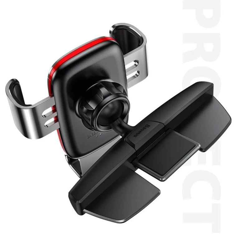 Baseus Metal Age Gravity Car Mount metalowy samochodowy uchwyt grawitacyjny na slot CD srebrny (SUYL-J0S) - obrazek 16