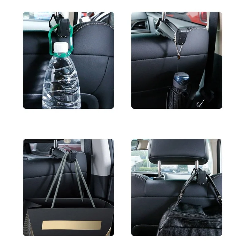 Baseus backseat vehicle holder wieszak samochodowy uchwyt na telefon 4.0''-6.5'' na zagłówek czarny (SUHZ-A01) - obrazek 10