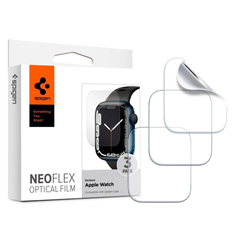 Folia ochronna Spigen Neo Flex na Apple Watch 4/5/6/7/8/SE (40/41mm) - 3 szt.