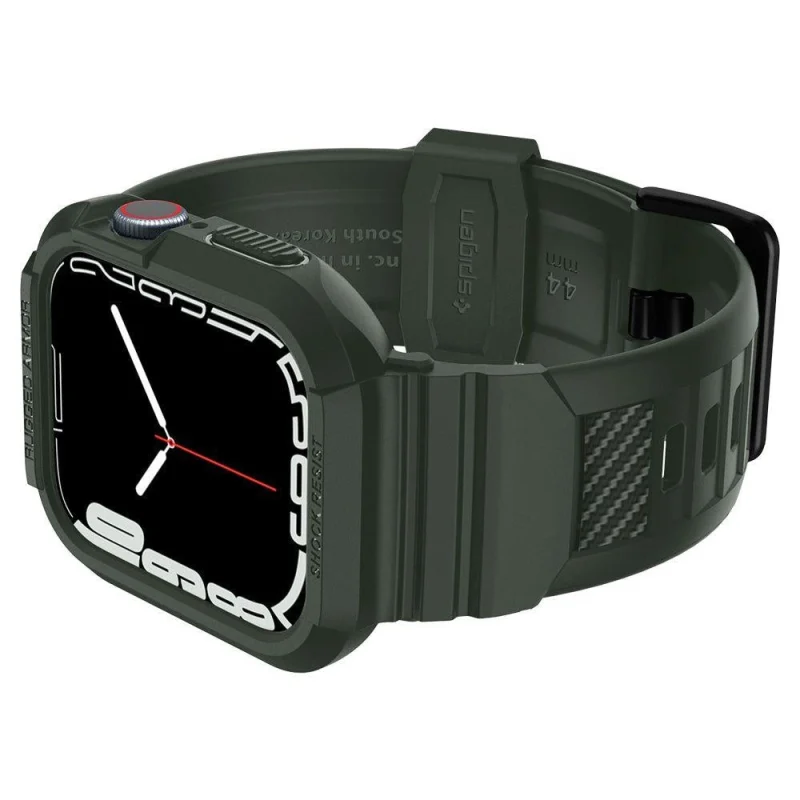 Etui z paskiem Spigen Rugged Armor Pro na Apple Watch 4 / 5 / 6 / 7 / 8 / SE (44/45 mm) - zielone - obrazek 13