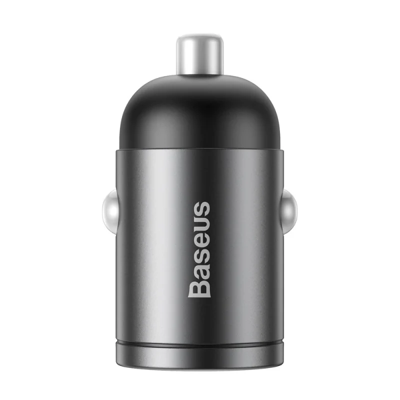 Baseus Tiny Star mini inteligentna ładowarka samochodowa USB 30W Quick Charge 3.0 szary (VCHX-A0G) - obrazek 2