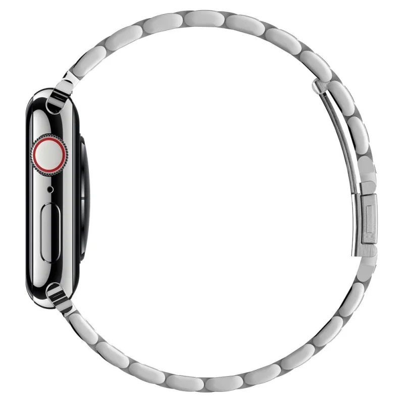 Pasek Spigen Modern Fit Band na Apple Watch 4/5/6/7/8/9/SE/ Ultra (42/44/45/49 mm) - srebrny - obrazek 11