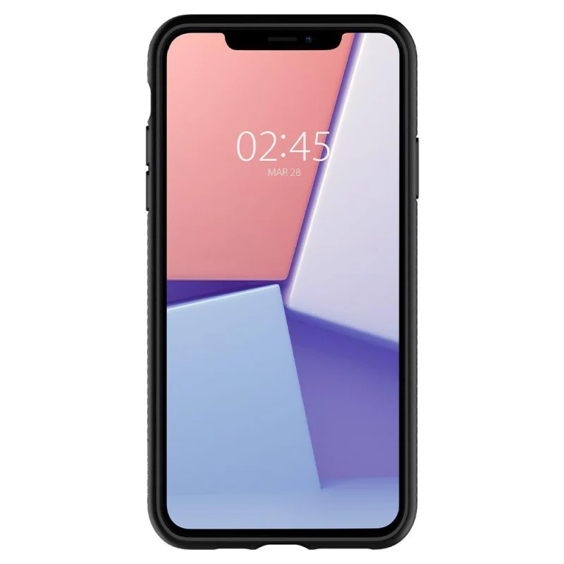 Etui Spigen Liquid Air na iPhone 11 Pro - czarny mat - obrazek 10