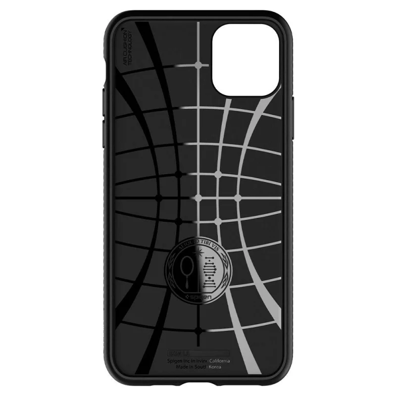 Etui Spigen Liquid Air na iPhone 11 Pro - czarny mat - obrazek 5