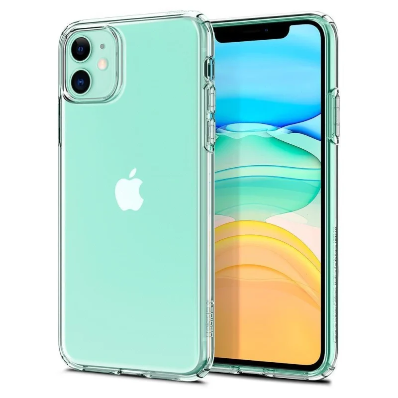 Etui Spigen Liquid Crystal na iPhone 11 - przezroczyste - obrazek 11