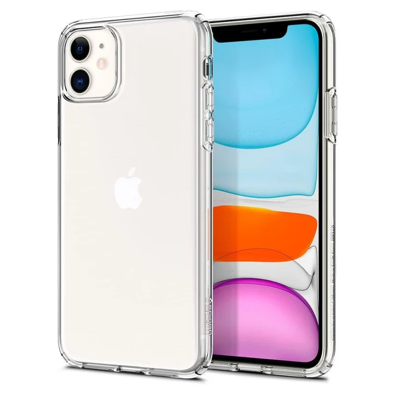 Etui Spigen Liquid Crystal na iPhone 11 - przezroczyste - obrazek 2