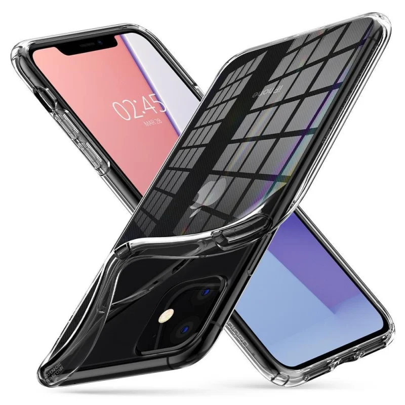 Etui Spigen Liquid Crystal na iPhone 11 - przezroczyste - obrazek 4