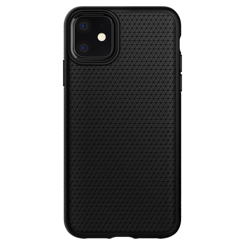 Etui Spigen Liquid Air na iPhone 11 - czarny mat - obrazek 3