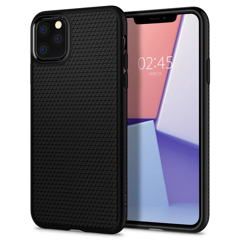 Etui Spigen Liquid Air na iPhone 11 Pro Max - czarny mat