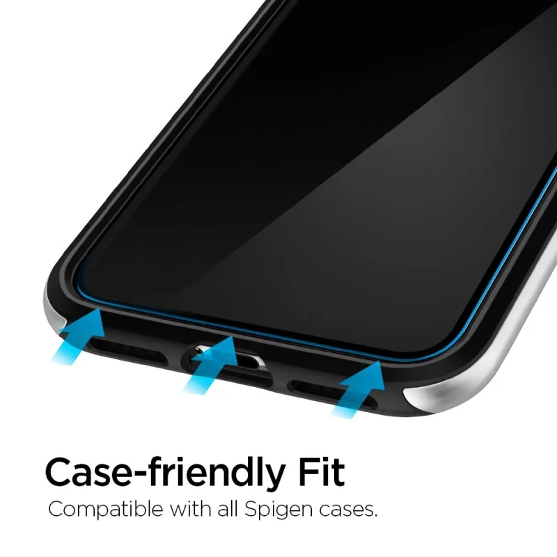 Szkło hartowane Spigen ALM Glas.tR Slim na iPhone 11 / XR - 2 szt. - obrazek 14