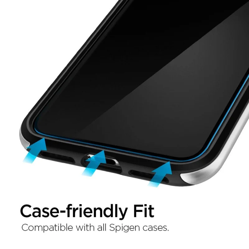 Szkło hartowane Spigen ALM Glas.tR Slim na iPhone 11 / XR - 2 szt. - obrazek 5