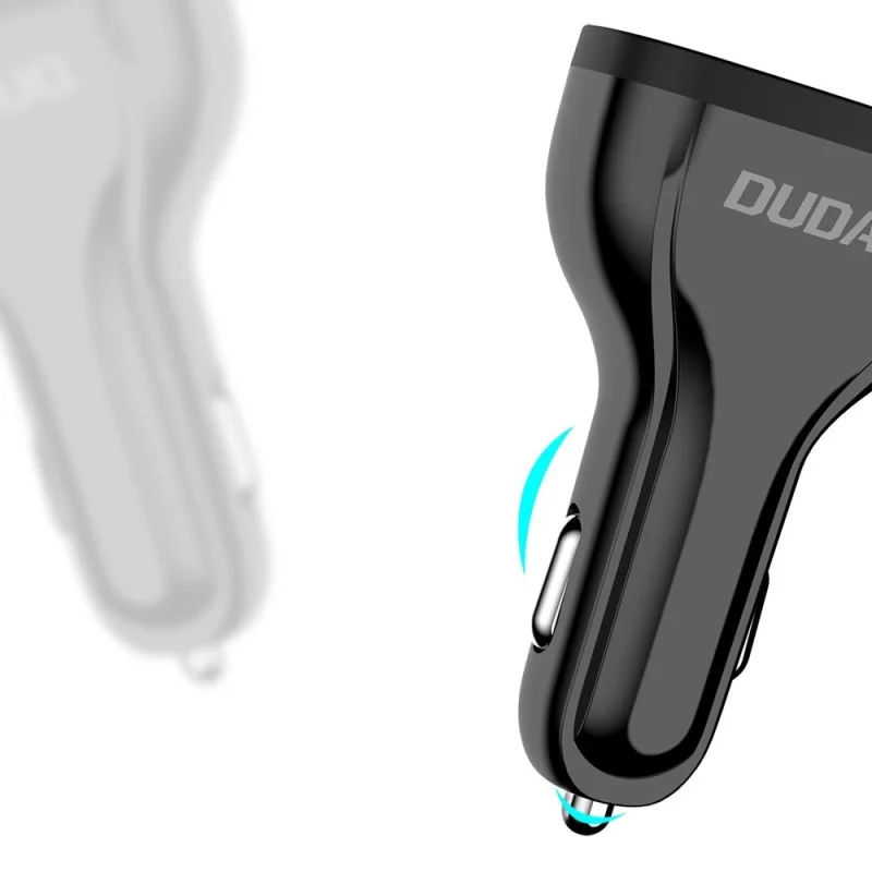 Dudao ładowarka samochodowa szybkie ładowanie Quick Charge 3.0 QC3.0 2.4A 18W 3x USB czarny (R7S black) - obrazek 6