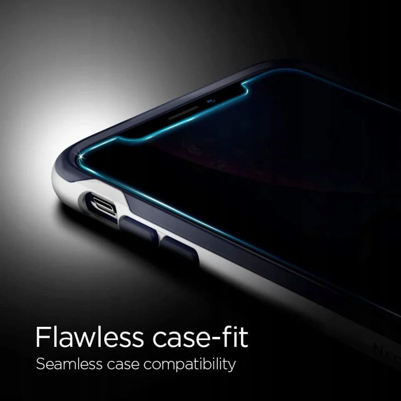 Szkło hartowane Spigen Glas.tR EZ Fit Privacy na iPhone 11 / XR - obrazek 14