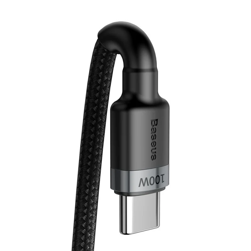 Kabel Baseus CATKLF-ALG1 USB-C - USB-C PD QC 100W 5A 2m - szary - obrazek 2