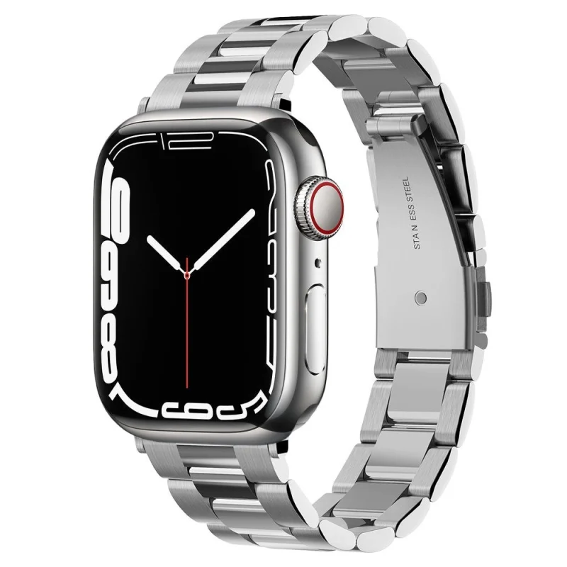 Pasek Spigen Modern Fit Band na Apple Watch 4/5/6/7/8/SE (38/40/41 mm) - srebrny