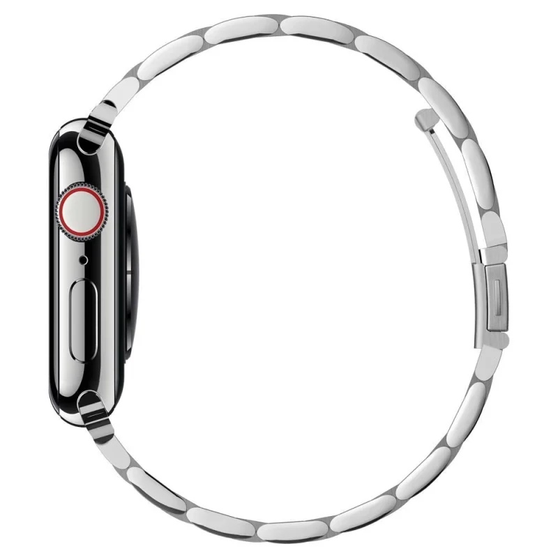 Pasek Spigen Modern Fit Band na Apple Watch 4/5/6/7/8/SE (38/40/41 mm) - srebrny - obrazek 15