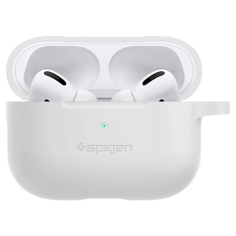 Etui Spigen Silicone Fit na Apple AirPods Pro 1 - białe - obrazek 10