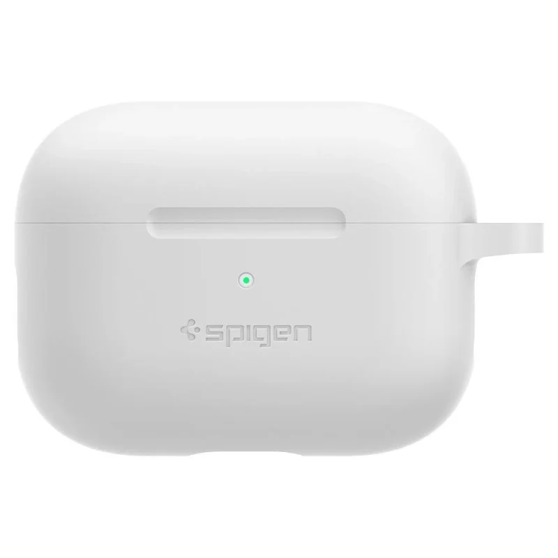 Etui Spigen Silicone Fit na Apple AirPods Pro 1 - białe - obrazek 2