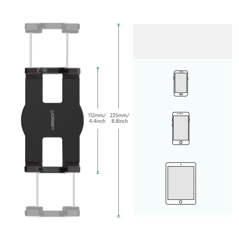 Ugreen uchwyt statyw składane ramię do biurka stołu na telefon tablet czarno-szary (50394) - obrazek 14