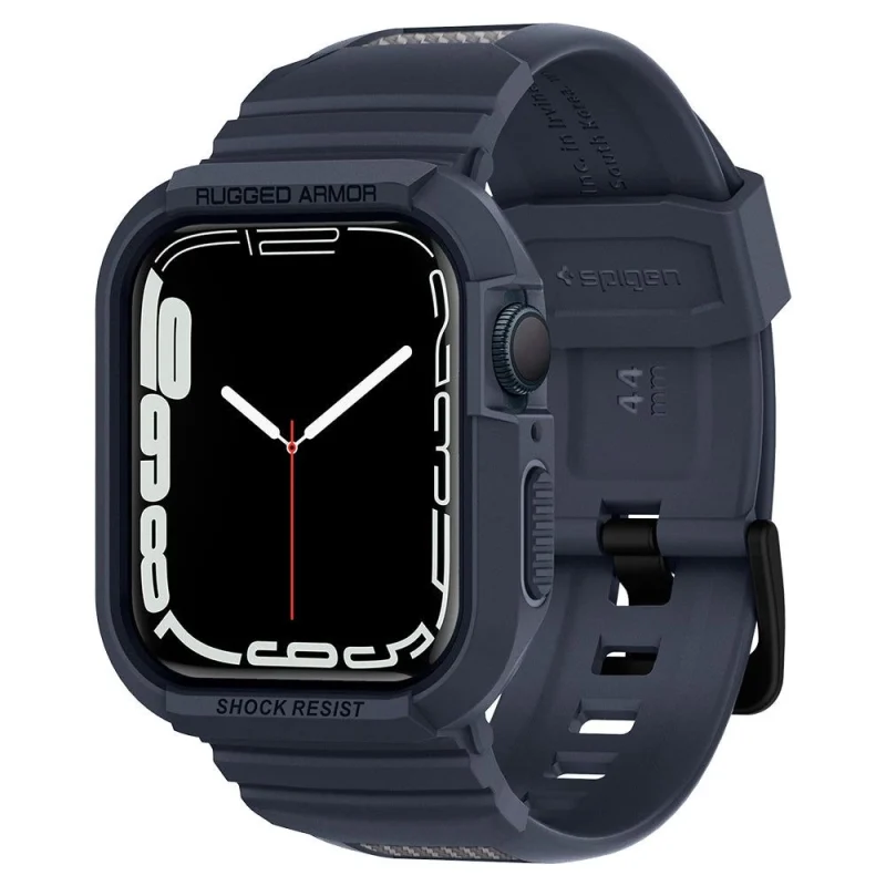 Etui Spigen Rugged Armor Pro na Apple Watch 4 / 5 / 6 / 7 / 8 / 9 / SE (44 / 45 mm) - szare - obrazek 3