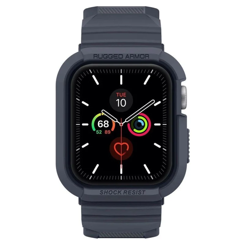 Etui Spigen Rugged Armor Pro na Apple Watch 4 / 5 / 6 / 7 / 8 / 9 / SE (44 / 45 mm) - szare - obrazek 6